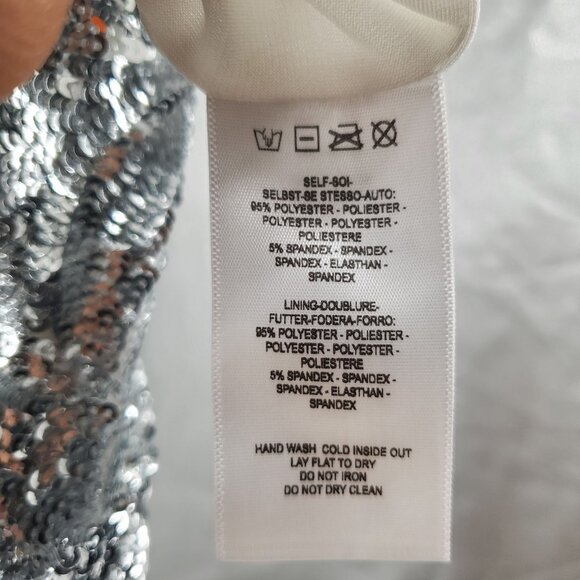 Elegant Silver Strapless Midi Dress - Picture 11 of 16